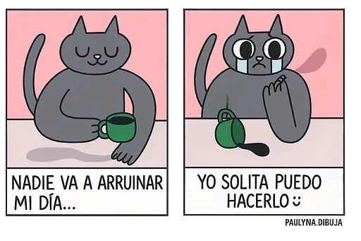 Gato dramático: arruinando meu próprio dia