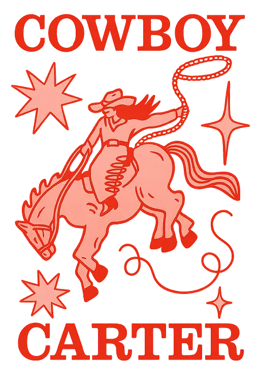 Cowboy Carter Western Art Sem Fundo