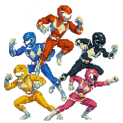 Power Rangers SNES Pixel Power