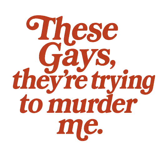 Typo Retrô 70s: These Gays Vermelho Kitsch