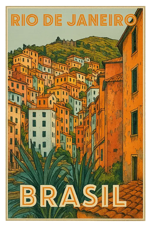 Pôster Vintage Rio de Janeiro