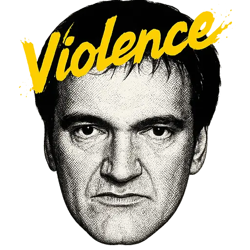 Violence icônico amarelo pop art