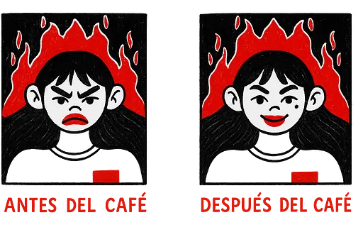 Antes e Depois do Café: Arte Centralizada