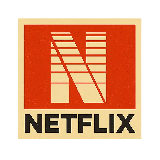 Logo Netflix Antigo 80s Fundo Transparente